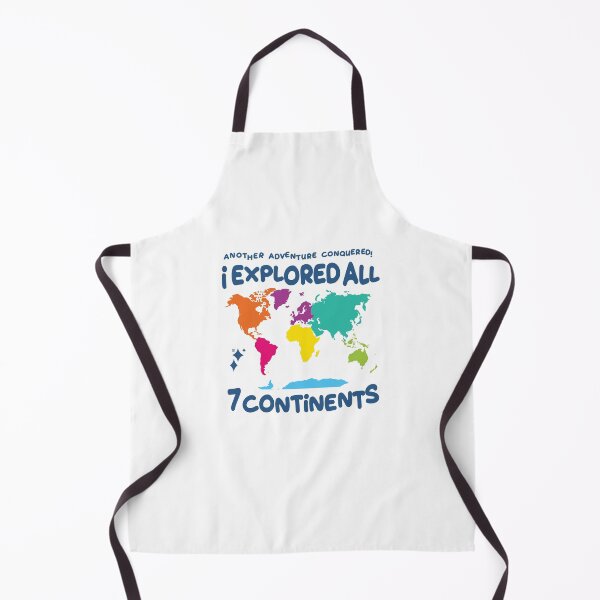 Item preview, Explored All 7 Continents Colorful World Map Travel Adventure Design designed and sold by Uppercase Tees.
