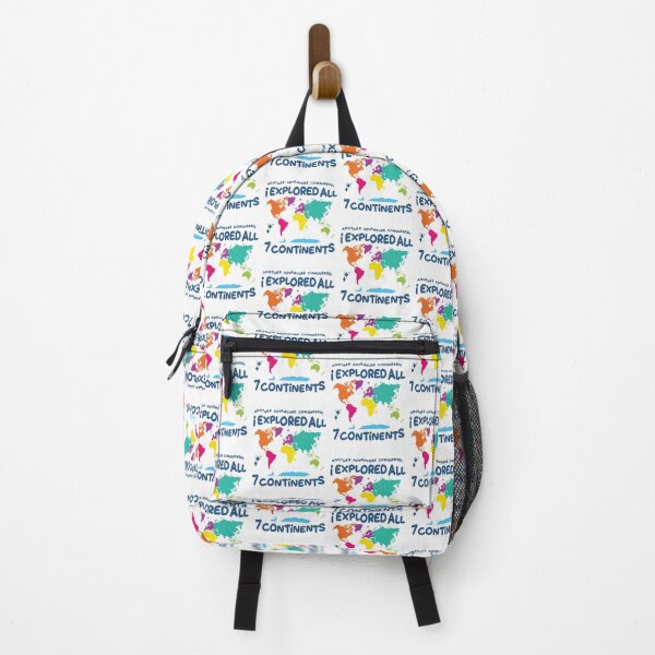 Item preview, Explored All 7 Continents Colorful World Map Travel Adventure Design designed and sold by Uppercase Tees.
