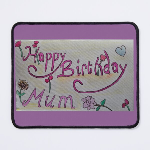 Item preview, Happy Birthday Mum Watercolour by Fallen Angel Art designed and sold by FallenAngelArt.