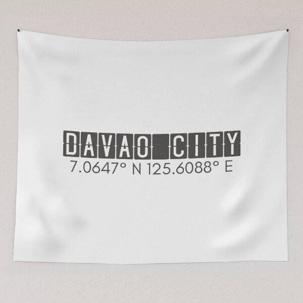 Item preview, Davao City Philippines Coordinates Minimalist Design designed and sold by holaitssher.