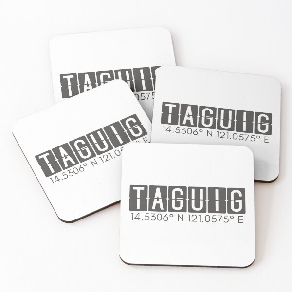 Item preview, Taguig Philippines Coordinates Minimalist Design designed and sold by holaitssher.