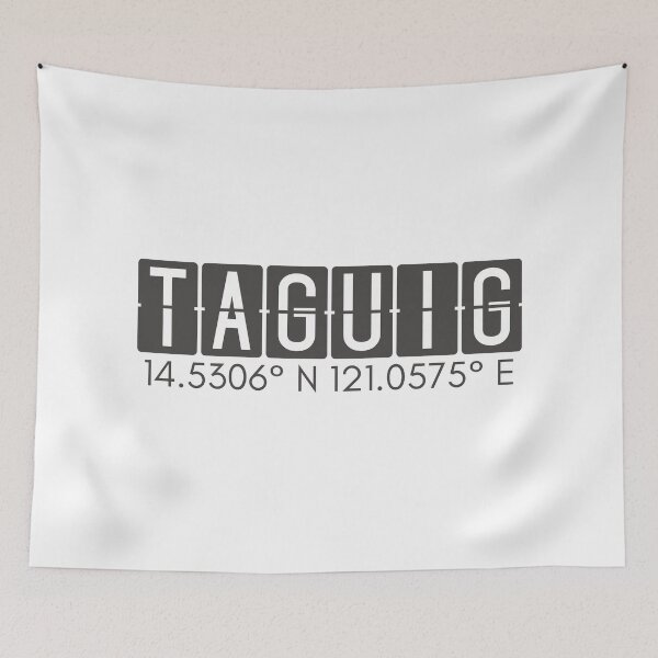Item preview, Taguig Philippines Coordinates Minimalist Design designed and sold by holaitssher.