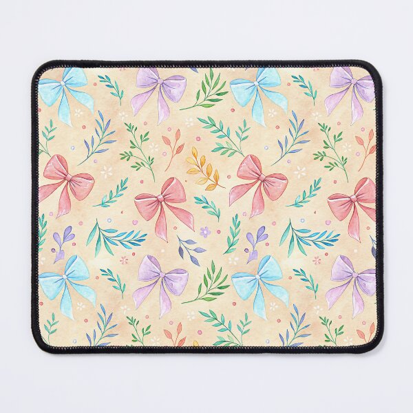 Item preview, Watercolor Bows and Leaves Pattern Design designed and sold by HasHs.