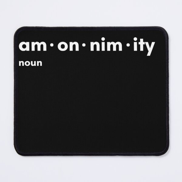Item preview, Anonymity (noun) – Minimalist Dictionary Definition Design designed and sold by ikramart11.