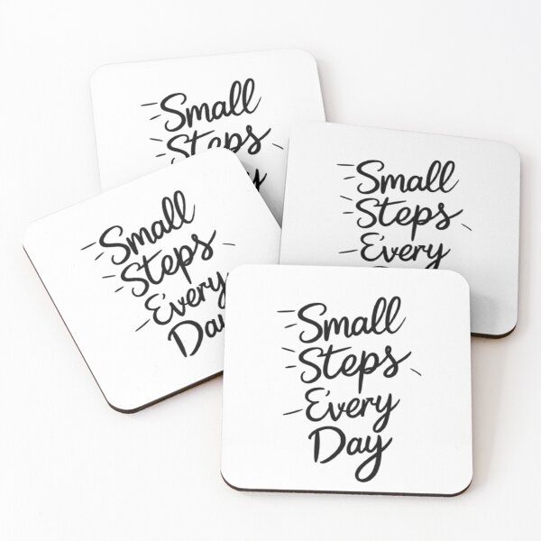 Item preview, Small Steps Every Day – Minimalist Motivational Quote Design designed and sold by Chic  Artistry.
