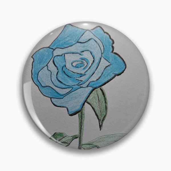 Item preview, Blue Rose pencil drawing by Fallen Angel Art designed and sold by FallenAngelArt.