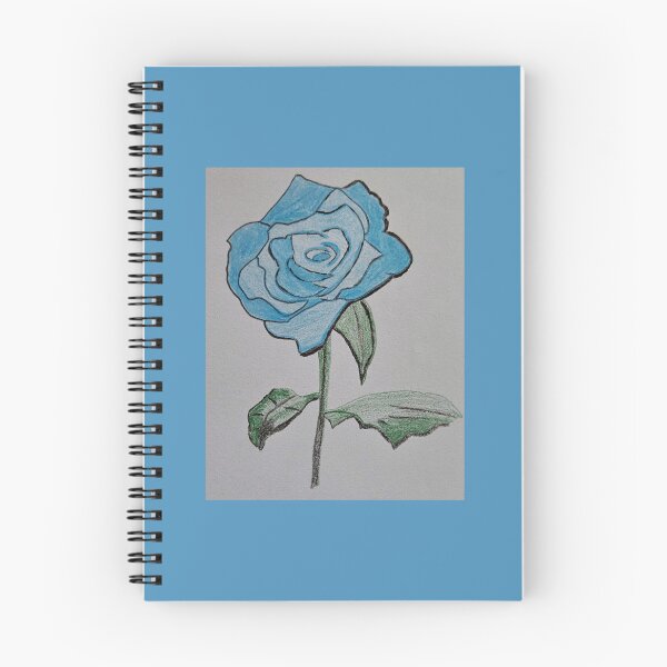 Item preview, Blue Rose pencil drawing by Fallen Angel Art designed and sold by FallenAngelArt.