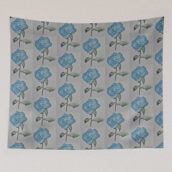 Item preview, Blue Rose pencil drawing by Fallen Angel Art designed and sold by FallenAngelArt.