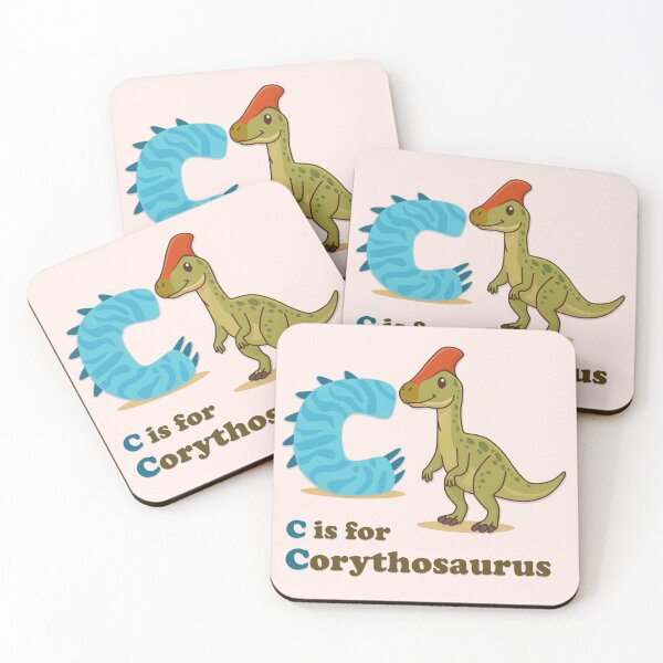 Item preview, C is for Corythosaurus | Cute Dinosaur Alphabet Poster for Kids Room & Nursery designed and sold by FilizDesigner.