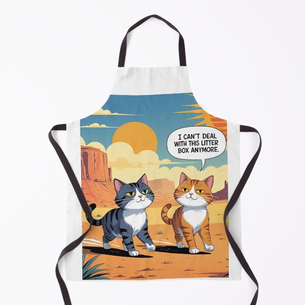 Item preview, Two Cats in the Desert – “I Can’t Deal With This Litter Box” designed and sold by RAKO13.