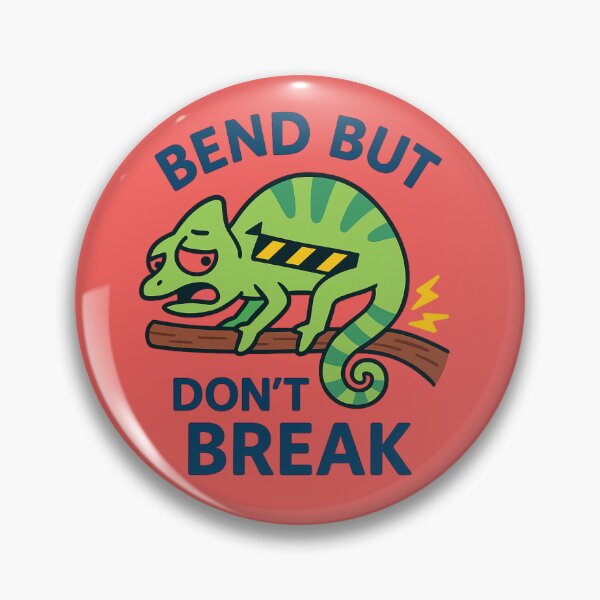 Item preview, Bend But Don’t Break – Funny Chameleon Back Pain Cartoon Design designed and sold by jelonkaa.