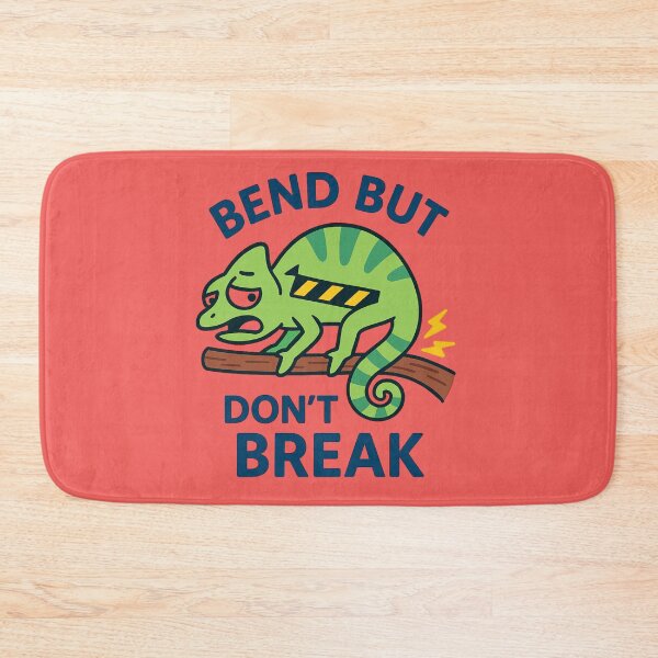 Item preview, Bend But Don’t Break – Funny Chameleon Back Pain Cartoon Design designed and sold by jelonkaa.
