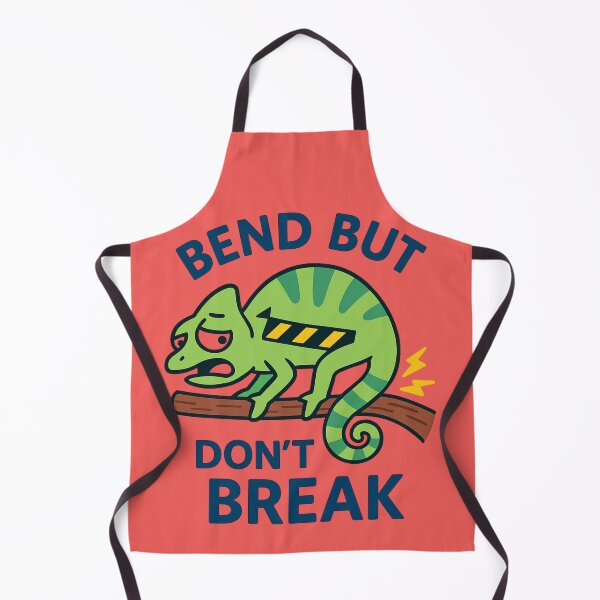 Item preview, Bend But Don’t Break – Funny Chameleon Back Pain Cartoon Design designed and sold by jelonkaa.