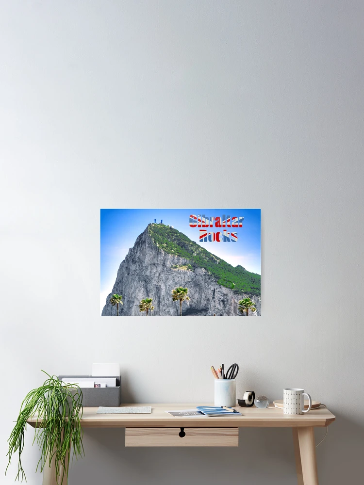 Thumbnail 2 of 3, Poster, Gibraltar Rocks designed and sold by Alisonchambers2.