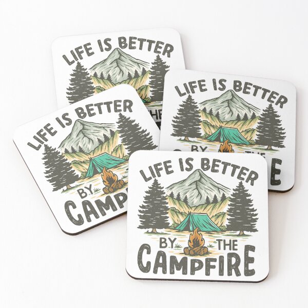 Item preview, Life Is Better By The Campfire, Camp Crew, Camp Fire, Camping Squad, Bonfire Nights, Happy Camping, Camper designed and sold by toongstudio.