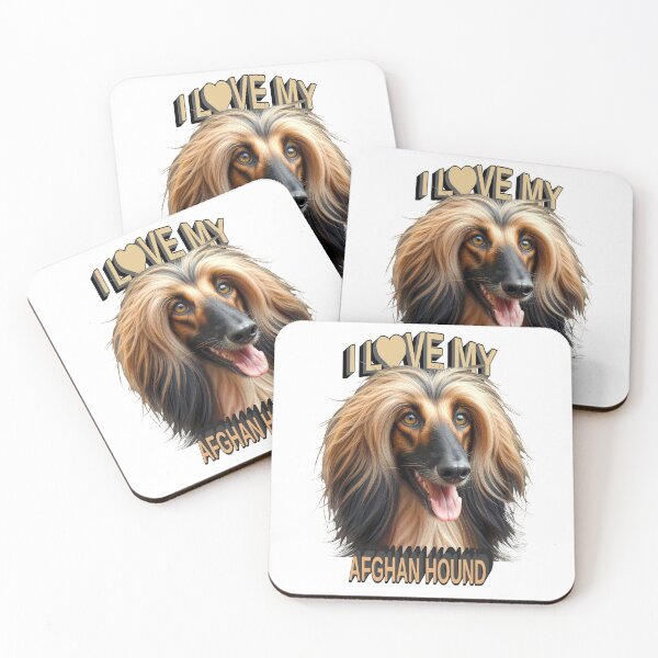Item preview,  I Love My Afghan Hound –  Dog Lover Design designed and sold by ArtsyExplorer.