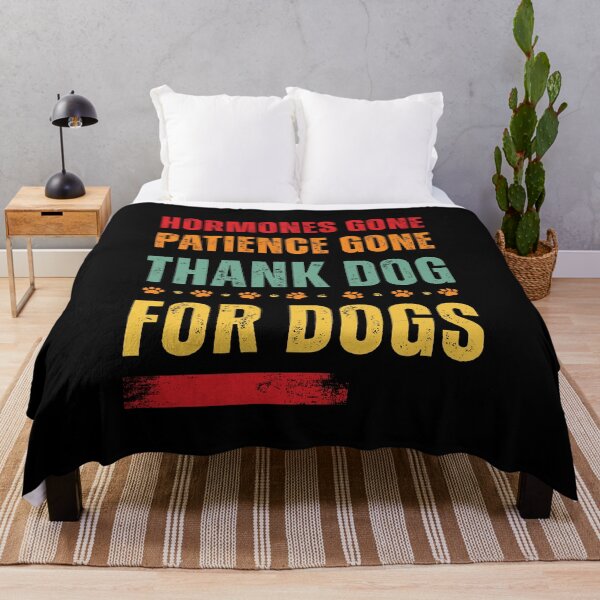 Item preview, Hormones Gone Patience Gone Thank Dog for Dogs – Funny Menopause Humor for Dog Lovers with Paw Prints designed and sold by gomofo1974.