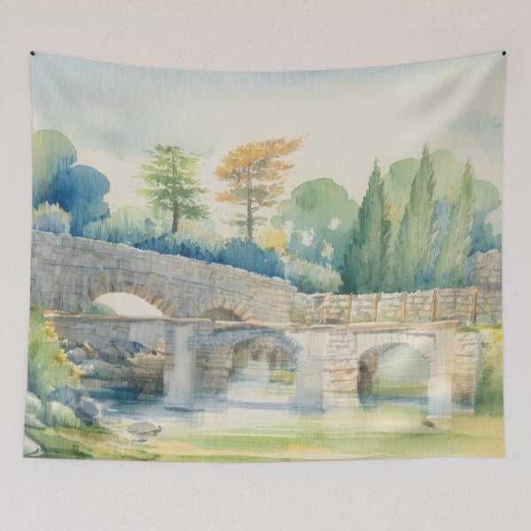 Item preview, Postbridge2(watercolour + AI) designed and sold by artsmeow.