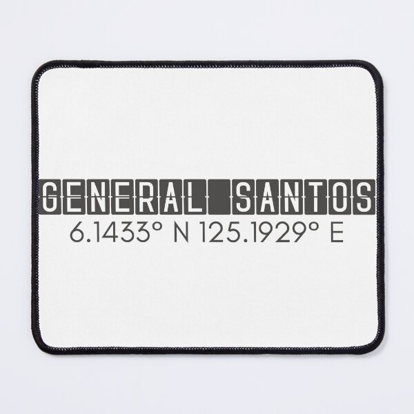 Item preview, General Santos Philippines Coordinates Minimalist Design designed and sold by holaitssher.