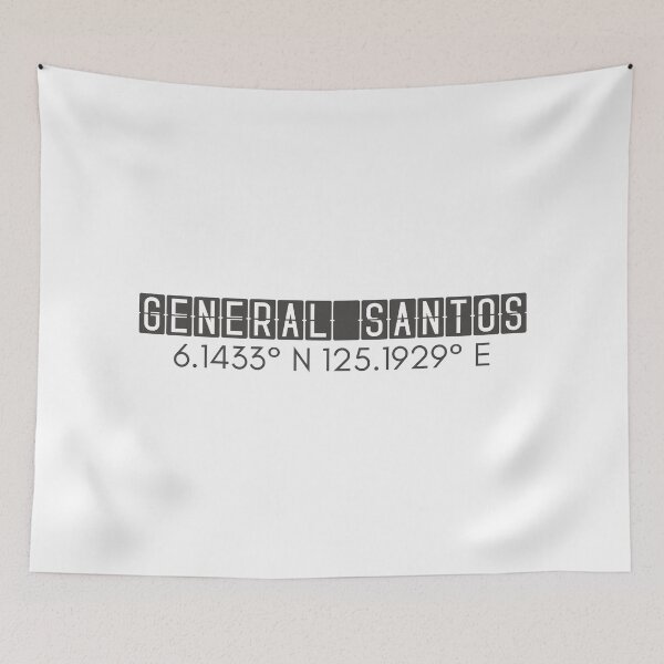 Item preview, General Santos Philippines Coordinates Minimalist Design designed and sold by holaitssher.
