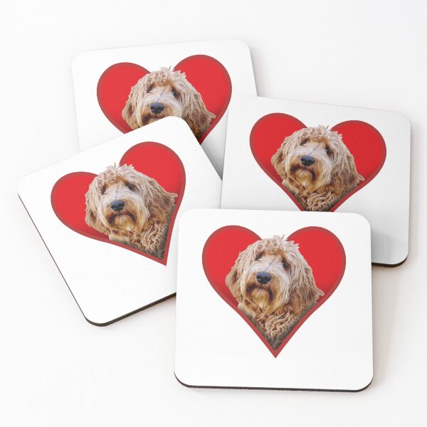 Item preview, Labradoodle Love Heart  designed and sold by GeeThang.