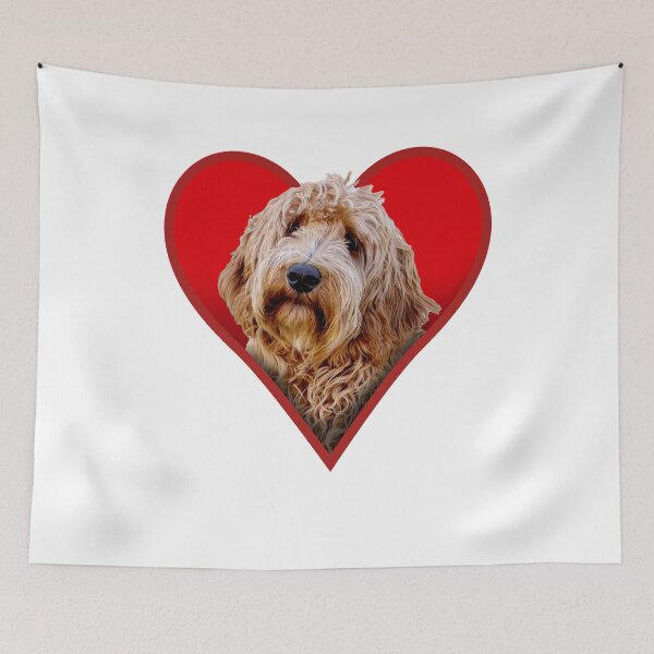 Item preview, Labradoodle Love Heart  designed and sold by GeeThang.
