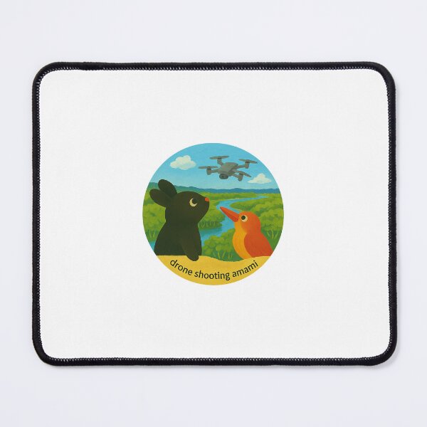 Item preview, Amami Japan Wildlife – Rare Black Rabbit & Ruddy Kingfisher in Mangrove with Drone designed and sold by winged_lens.