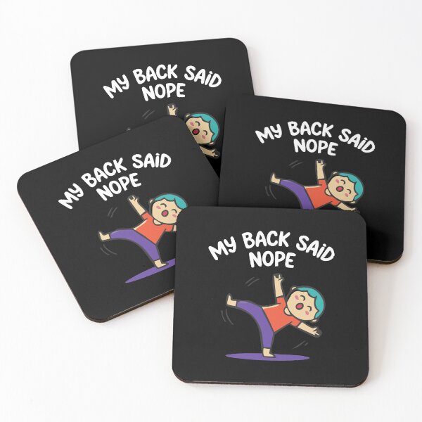 Item preview, Back Pain Yoga/Stretching Joke designed and sold by Uglyandcute.