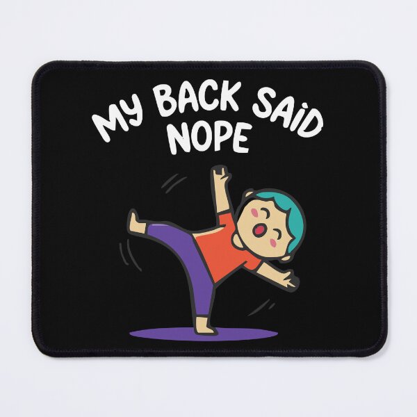 Item preview, Back Pain Yoga/Stretching Joke designed and sold by Uglyandcute.