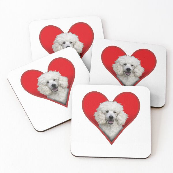 Item preview, Poodle Love Heart  designed and sold by GeeThang.
