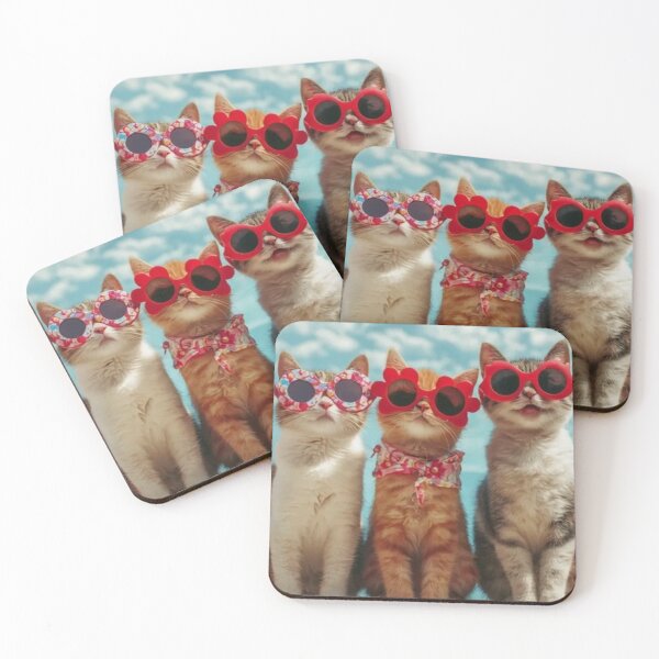 Item preview, "Purrfect Shades of Cool: Meowdel Squad on Cloud Nine" designed and sold by Print Fiction.