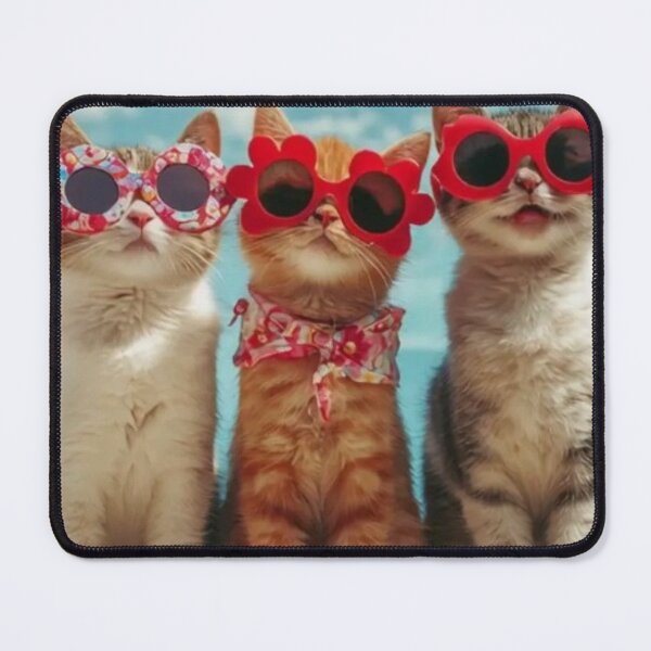 Item preview, "Purrfect Shades of Cool: Meowdel Squad on Cloud Nine" designed and sold by Print Fiction.