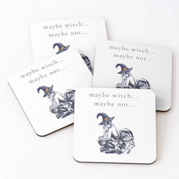 Item preview, Minimalist Witchy Mood – Maybe Witch, Maybe Not Quote Illustration designed and sold by SillentDesign.