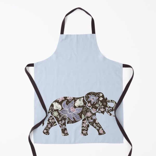 Item preview, Botanical Elephant Silhouette –  Floral in calming greens, sands and lilac designed and sold by Winooski Designs.
