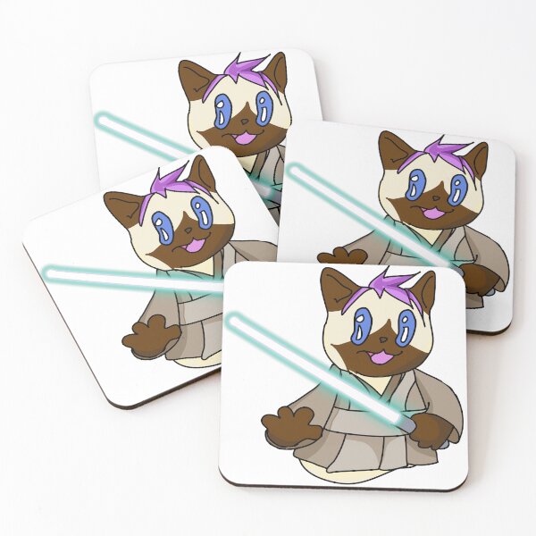 Item preview, Half Cat Jedi Siamese designed and sold by Milk on Cake.