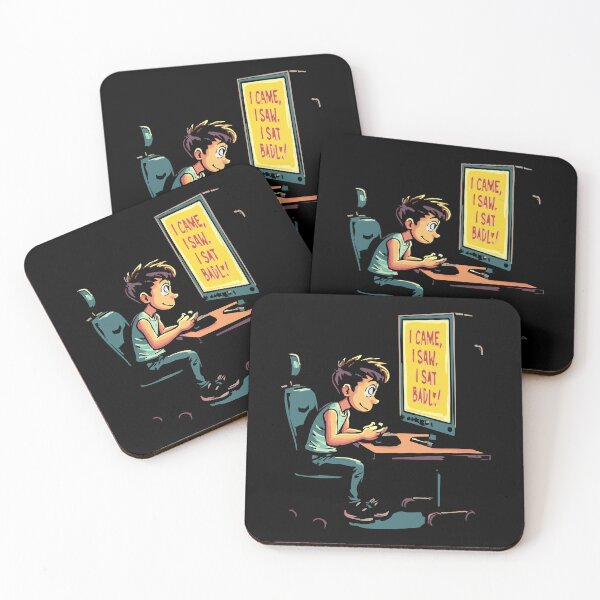 Item preview, Back Pain Gaming Posture Joke designed and sold by Uglyandcute.