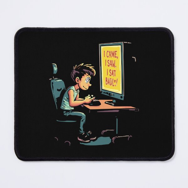 Item preview, Back Pain Gaming Posture Joke designed and sold by Uglyandcute.