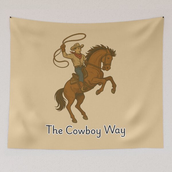 Item preview, Vintage Western Cowboy on Horseback designed and sold by Rue Market.