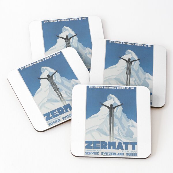 Item preview, Zermatt, Switzerland - Vintage Skiing Poster 2 designed and sold by BASlade93.