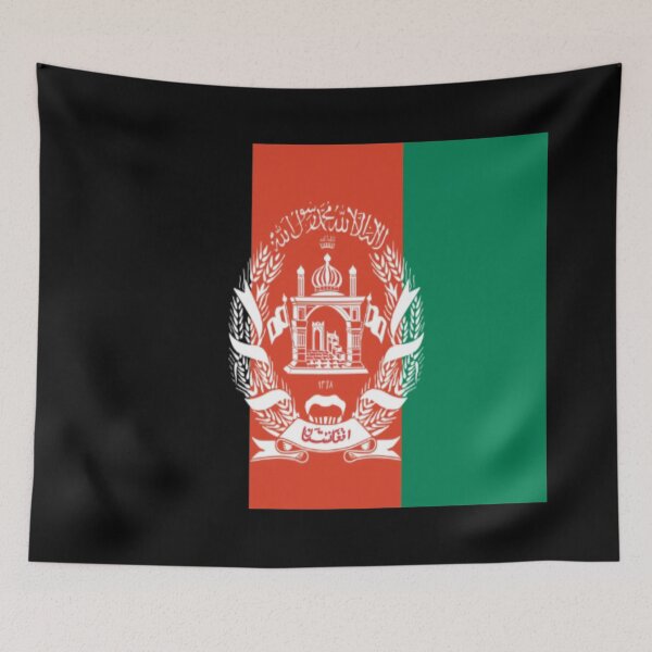 Item preview, Afghan National Flag Design  designed and sold by Midnight Veil Designs.