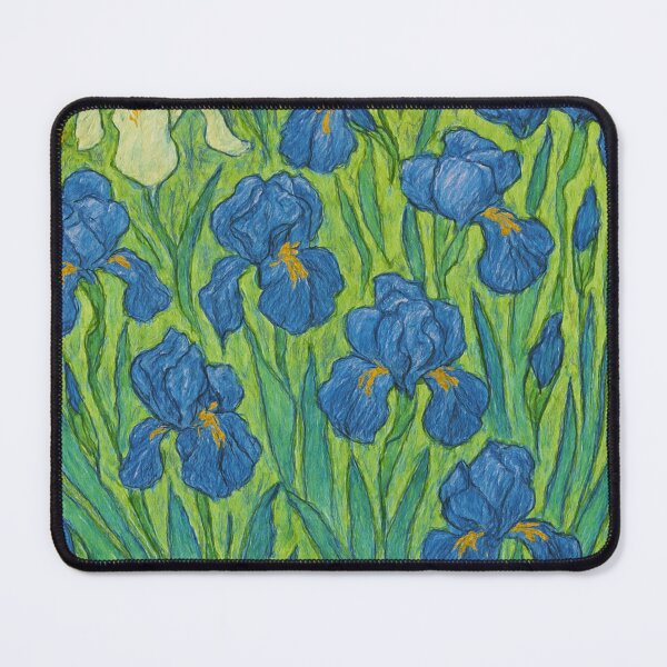 Aperçu de l'œuvre Motif floral bleu vintage créée et vendue par QuantumKey.