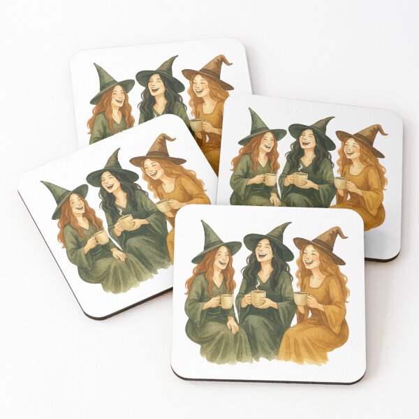 Item preview, Sarcastic Tea Ritual – Witch Drinking Tea Illustration designed and sold by SillentDesign.