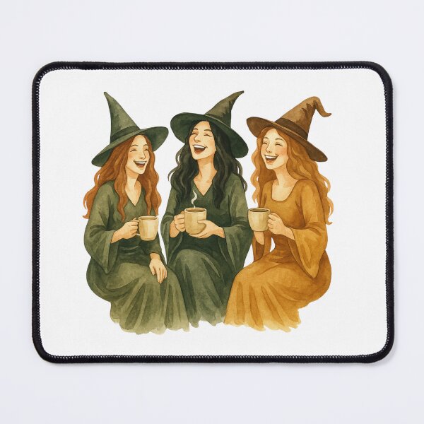 Item preview, Sarcastic Tea Ritual – Witch Drinking Tea Illustration designed and sold by SillentDesign.