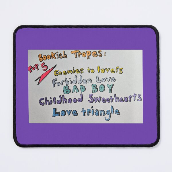 Item preview, Bookish Tropes top 5 booktok by Fallen Angel Art designed and sold by FallenAngelArt.