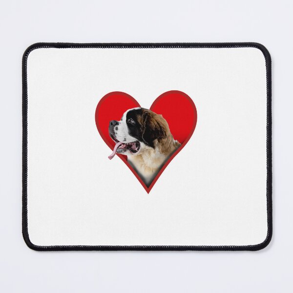 Item preview, Saint Bernard Dog Love Heart designed and sold by GeeThang.