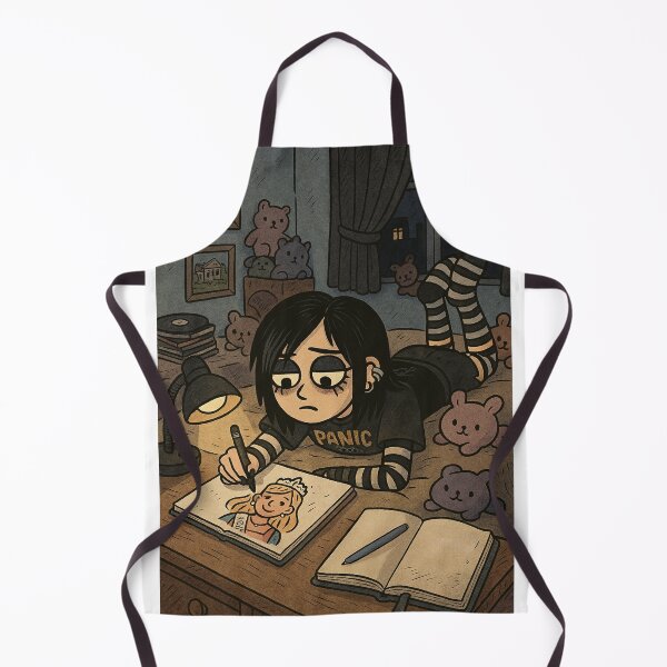 Item preview, Emo Girl Laying on Bed Drawing Prom Queen designed and sold by JakeRhodes.