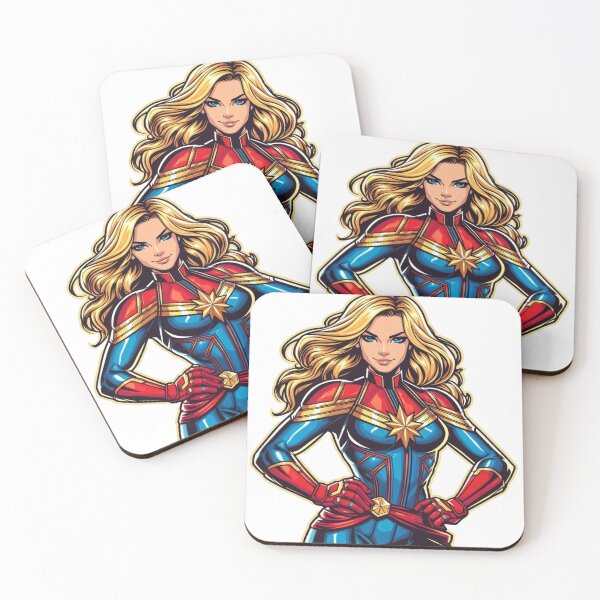 Item preview, Captain Marvel Binary Power Burst Art designed and sold by prabhuji.