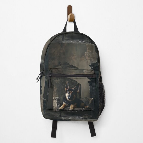 Item preview, German Shepherd puppy on armchair designed and sold by 3ling_Design.