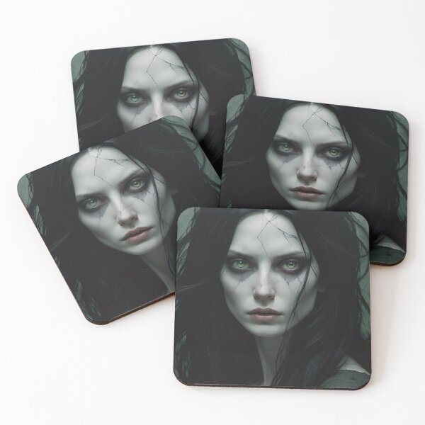 Item preview,  Emerald Eyes – Dark Enchantress Portrait designed and sold by FrkiArt.