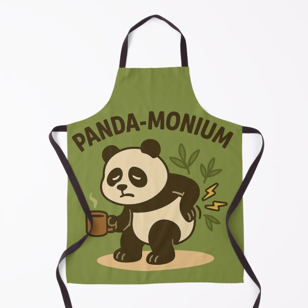 Item preview, FFunny Cute Panda Back Pain Cartoon – Chronic Pain, Spine & Chiropractor Humor designed and sold by jelonkaa.